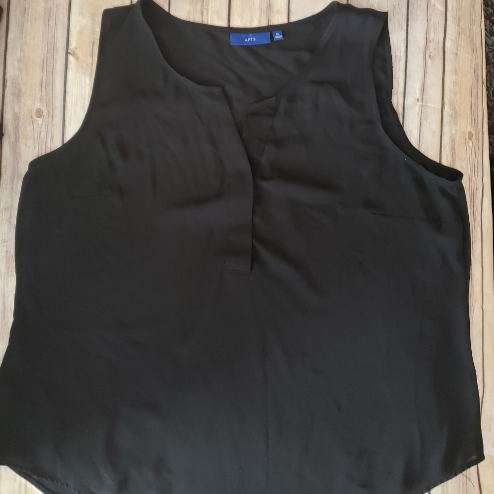 XL black Apt 9 sleeveless shirt